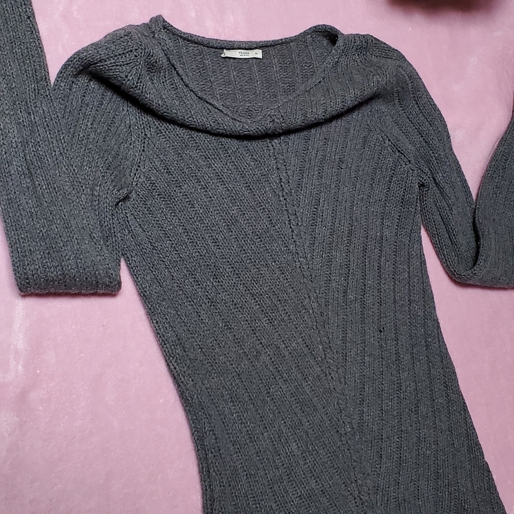 Prada Women's  Crewneck Knitted Sweater
